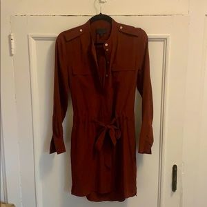 Intermix long sleeve mini dress w/ open back